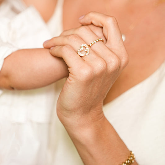 Anel Core com Brilhante 18k