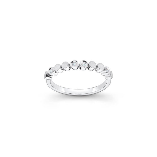 Anel Confete 1 fileira 18k