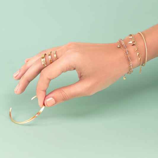 Anel Reflexo 3 voltas 18k