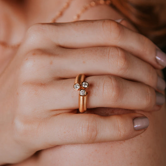 Anel Trilogia 18k