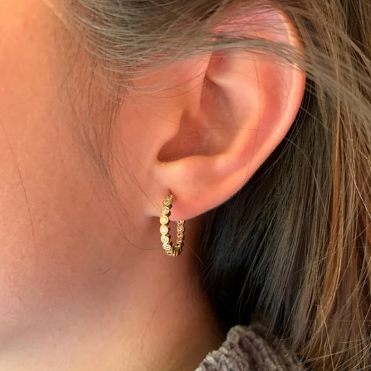 Brinco Argola Glow Petit 18k