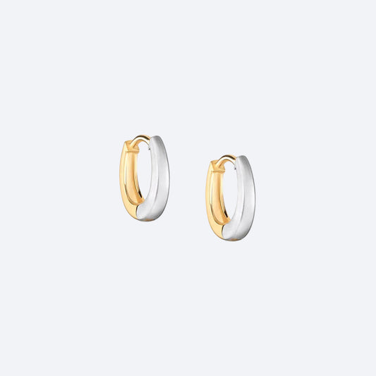 Brinco Argolinha Duo 18k