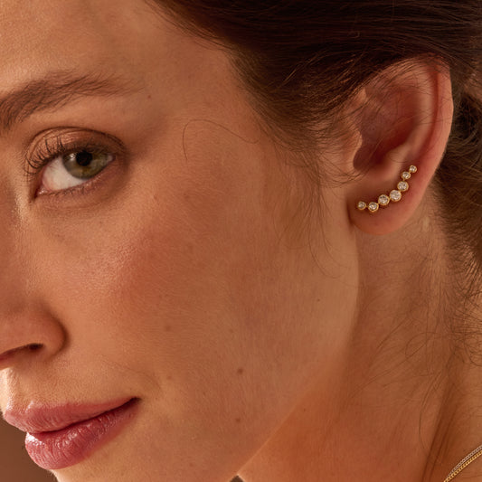 Brinco Earcuff Trilha 18k