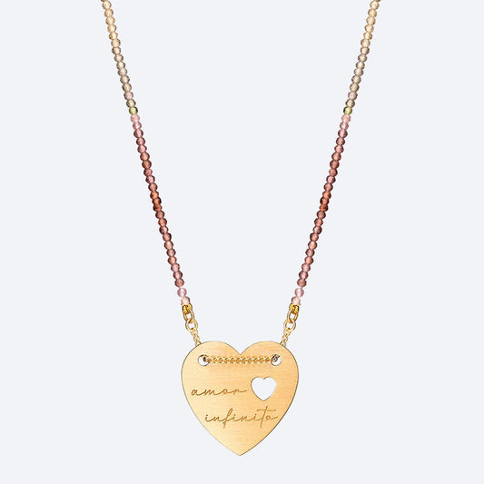 Colar Imprint Coração Chapa 18k