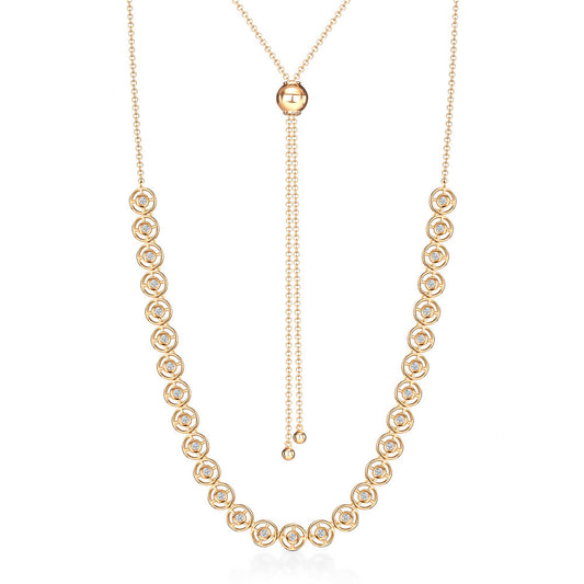 Colar Ajustável Redondo 18k