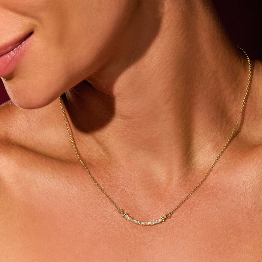 Colar Elo Riviera Smile 18k