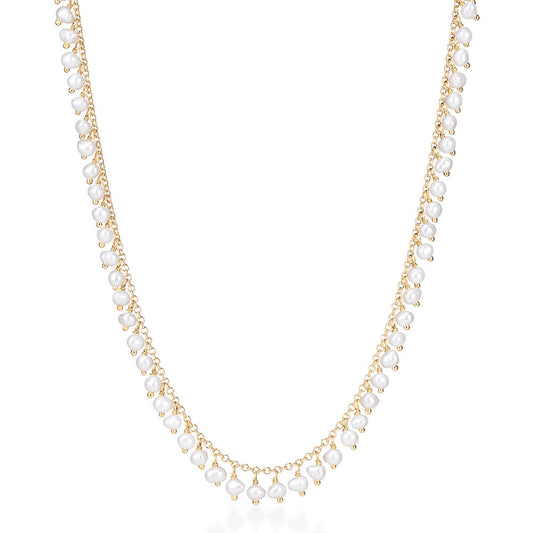 Colar Hanging Pérolas 18k