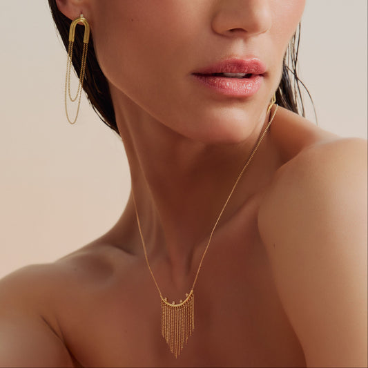 Colar Wave Franja 18k