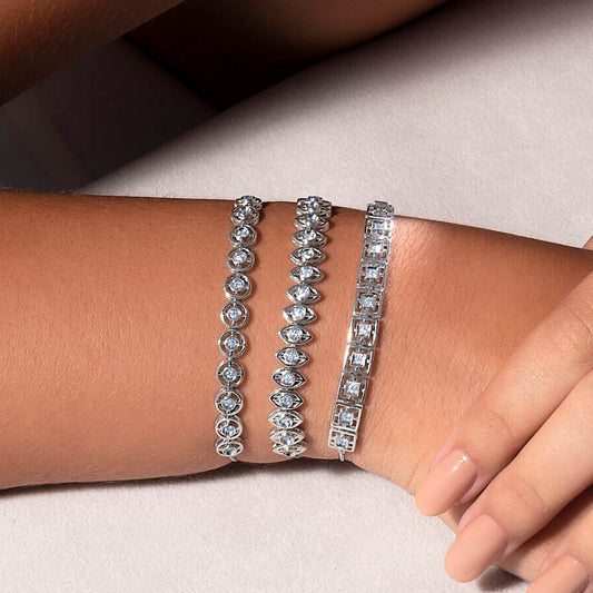 Pulseira Ajustável Filo Navetes 18k