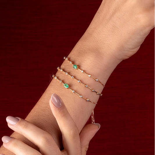 Pulseira Ajustável Grid 18k