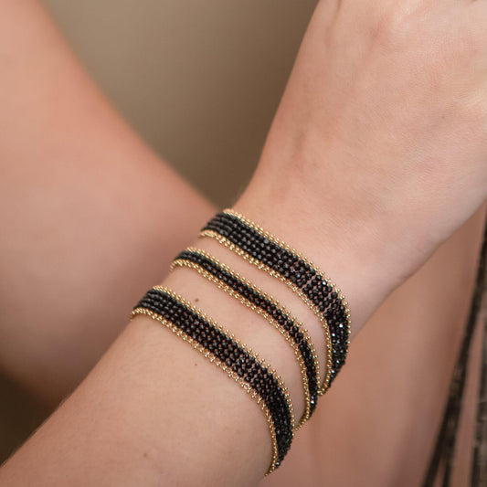 Pulseira Crochê Espinélio P 18k