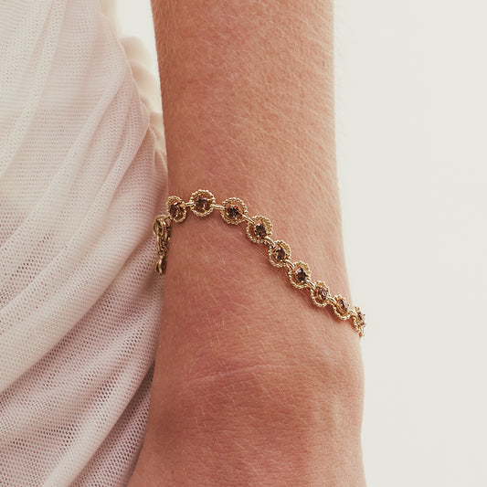 Pulseira Duna Andaluzita Inteira 18k