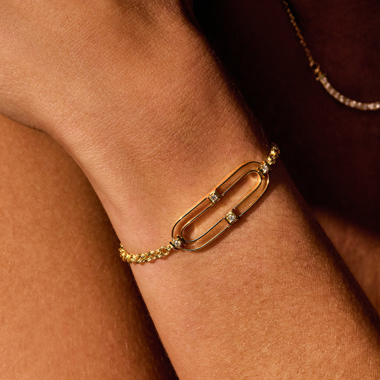 Pulseira Elo Arc 18k