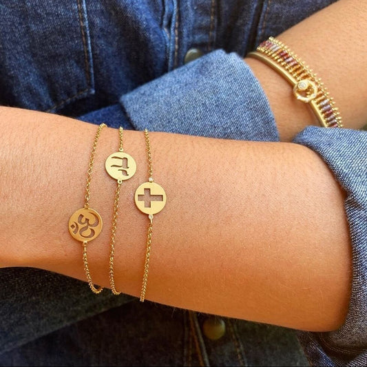 Pulseira Fé - Rai 18k