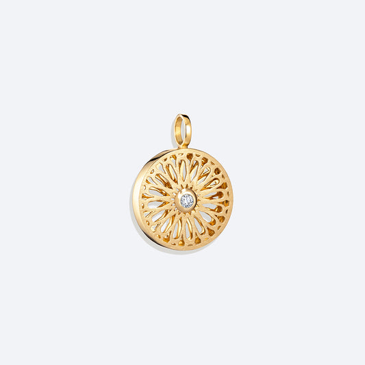 Pingente Gaudí 18k com diamantes