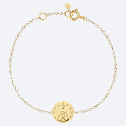 Pulseira Fé - Nossa Senhora 18k
