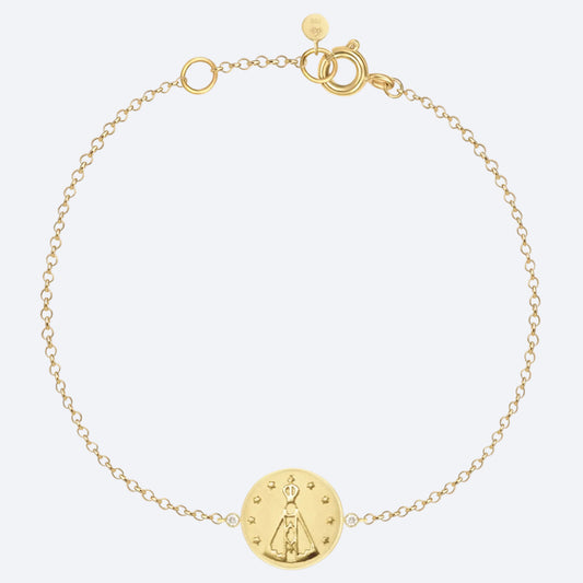 Pulseira Fé - Nossa Senhora 18k