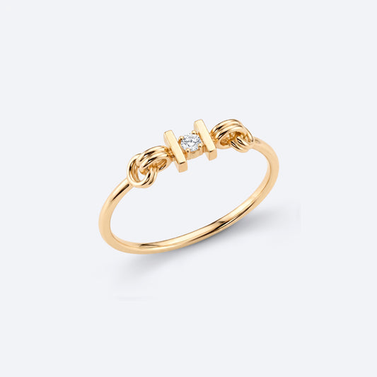 Aliança Elo Frame 18k