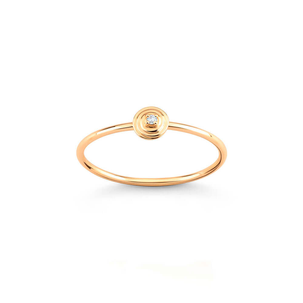 Aliança Ciclos Mini 18k