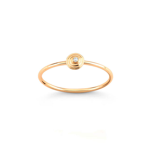 Aliança Ciclos Mini 18k