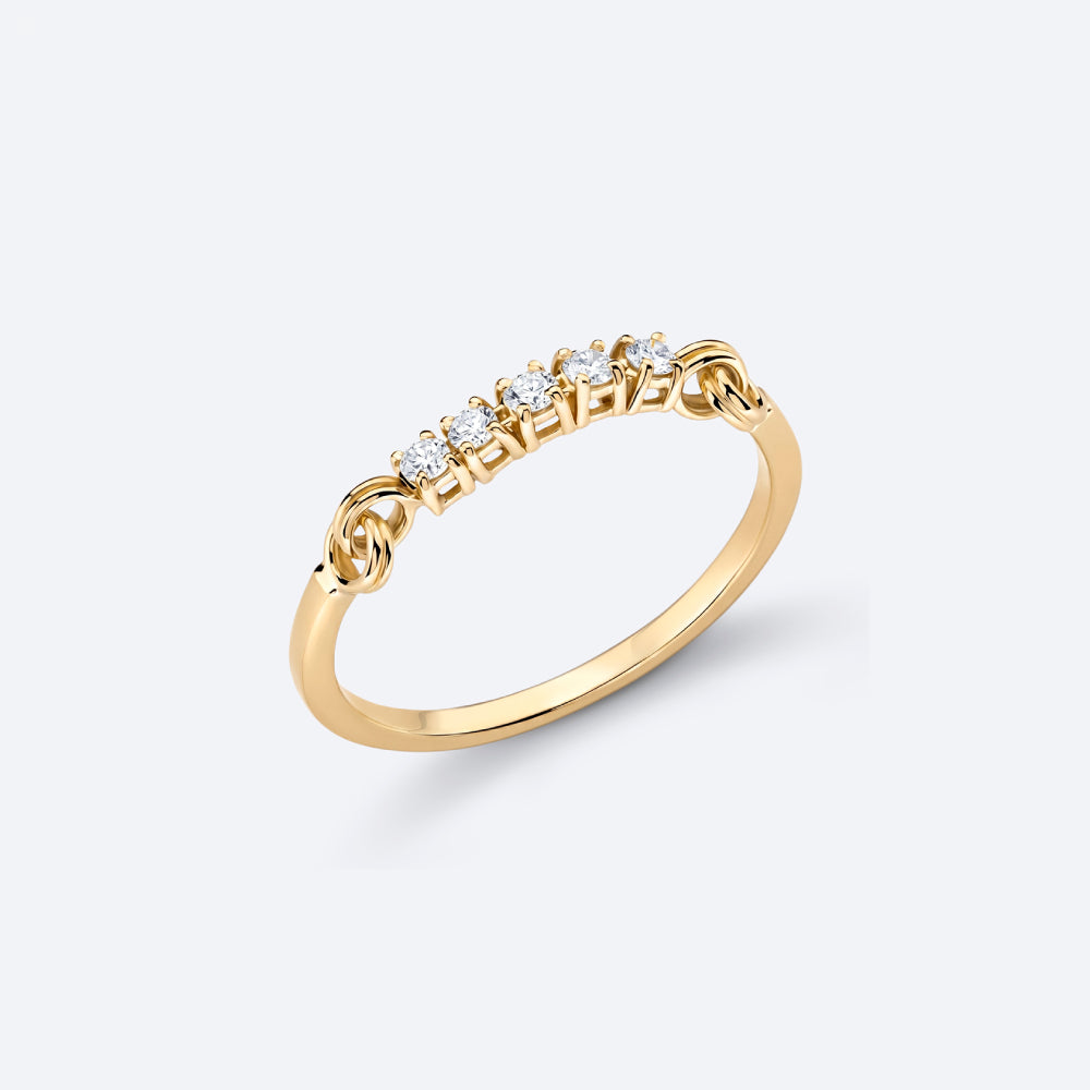 Aliança Elo Riviera 18k