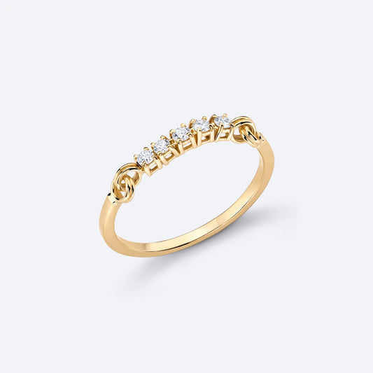 Aliança Elo Riviera 18k