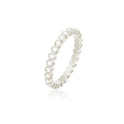 Aliança Glow Brilhantes 18k