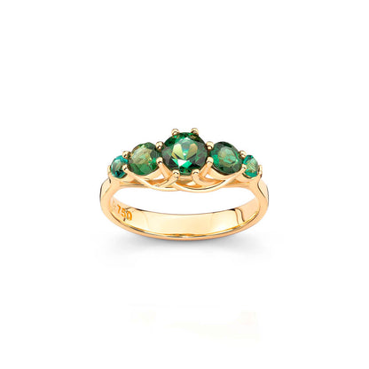 Anel Candy Color Turmalina Degradê 18k