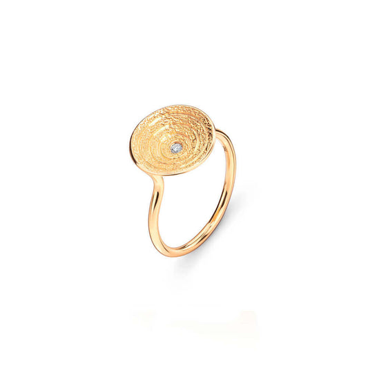 Anel Ciclos G com Brilhante 18k