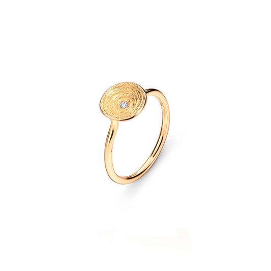 Anel Ciclos P com Brilhante 18k