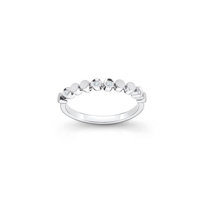 Anel Confete 1 fileira 18k