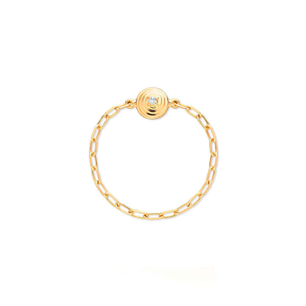 Anel Correntinha Ciclos 18k