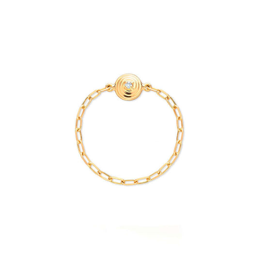Anel Correntinha Ciclos 18k
