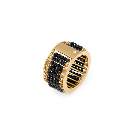 Anel Crochê Espinélio 18k