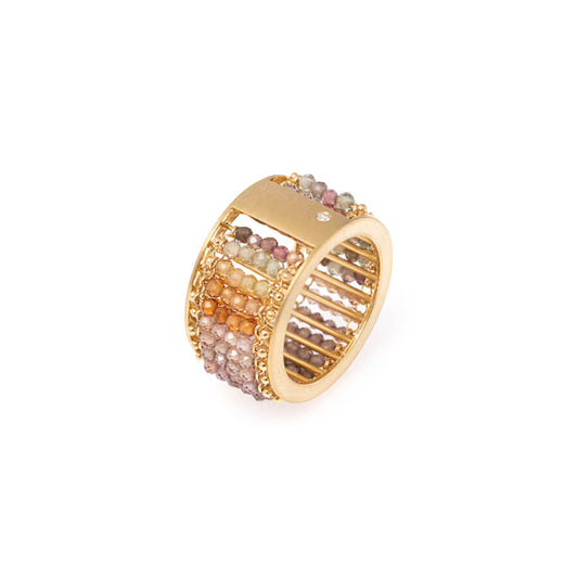 Anel Crochê Terroso 18k