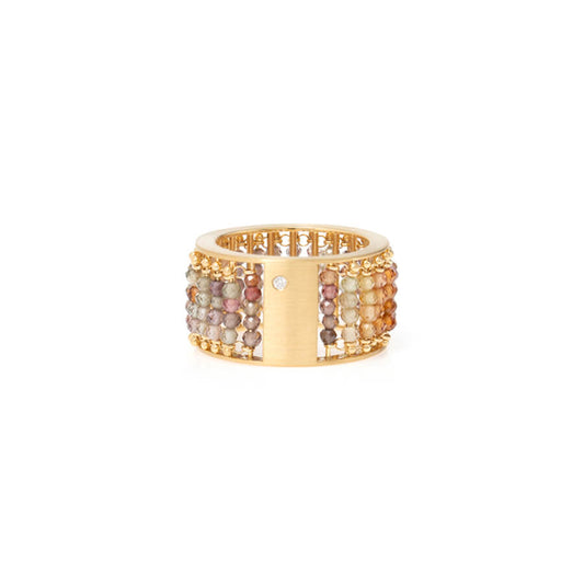Anel Crochê Terroso 18k