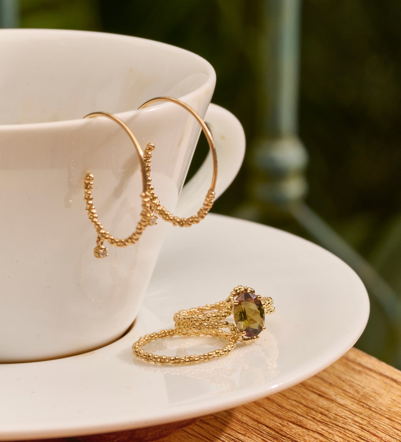 Anel Duna Andaluzita Oval 18k