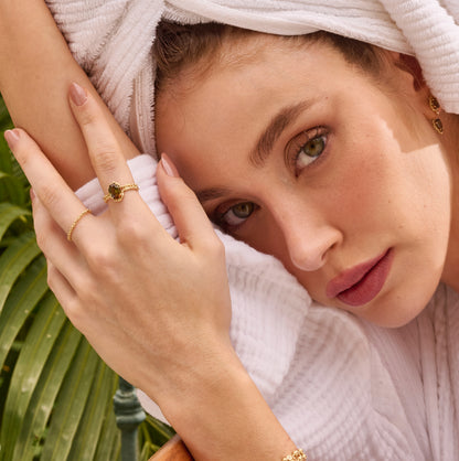 Anel Duna Andaluzita Oval 18k