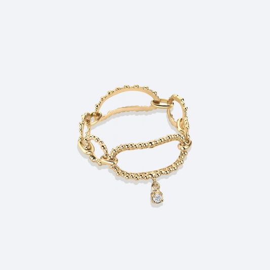 Anel Duna Maleável 18k