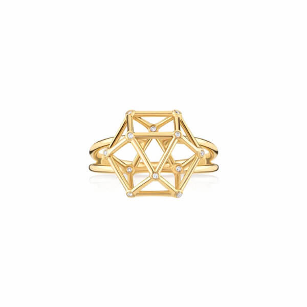 Anel Equilibrium G com Brilhantes 18k