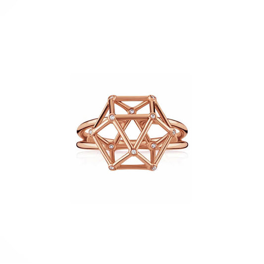 Anel Equilibrium G com Brilhantes 18k