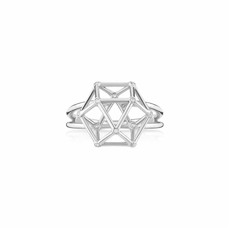 Anel Equilibrium G com Brilhantes 18k