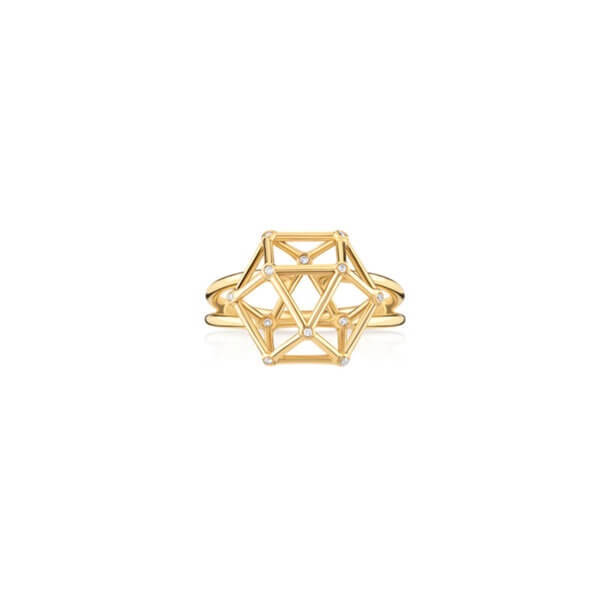 Anel Equilibrium M com Brilhantes18k