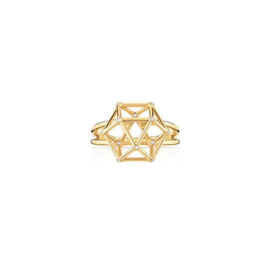 Anel Equilibrium M com Brilhantes18k