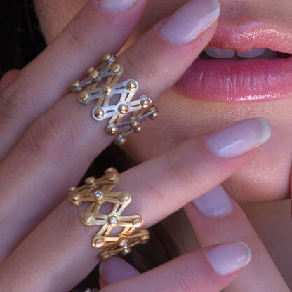 Anel Extend com Brilhantes 18k