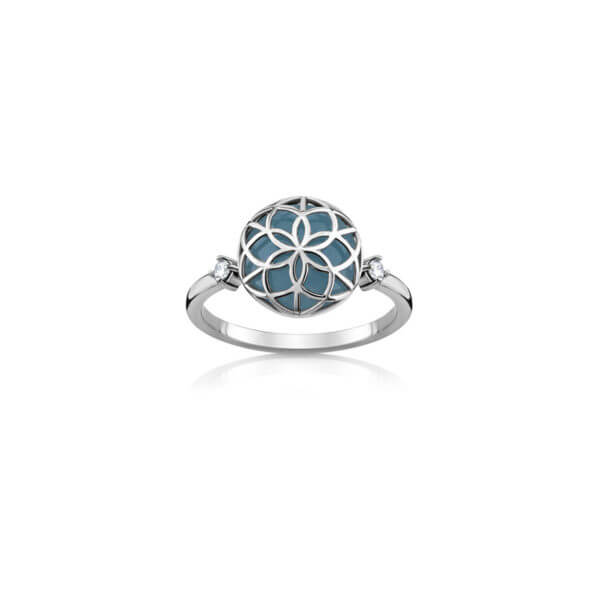 Anel Flor da Vida P 18k