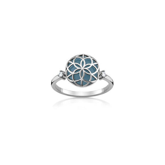 Anel Flor da Vida P 18k