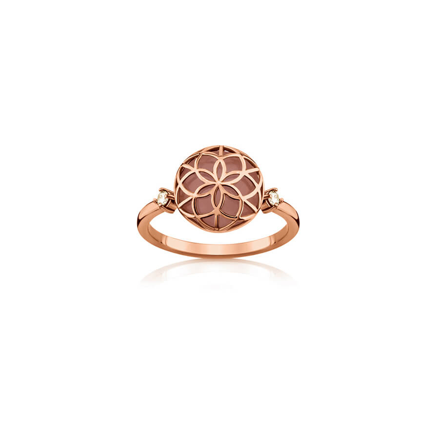 Anel Flor da Vida P 18k
