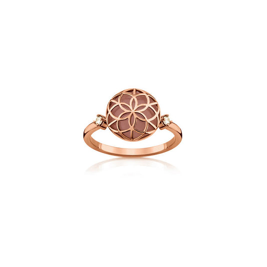 Anel Flor da Vida P 18k