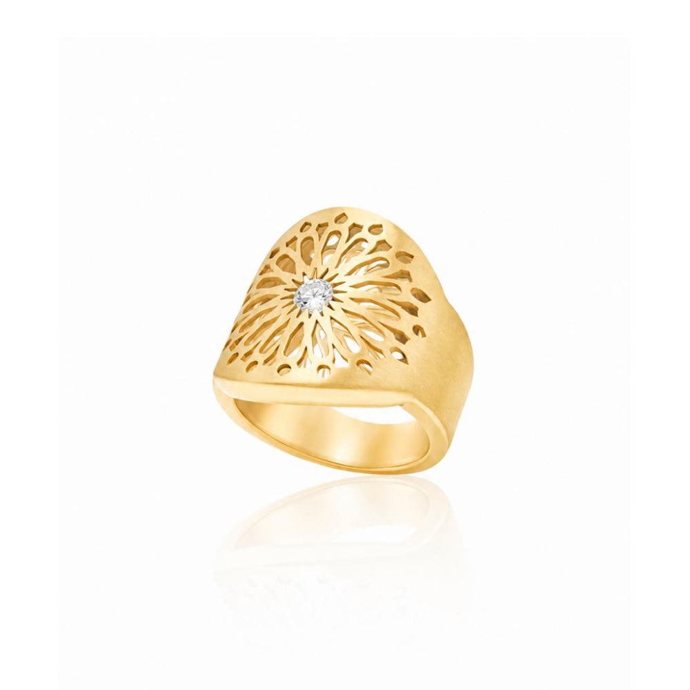 Anel Gaudí Brilhante 18k